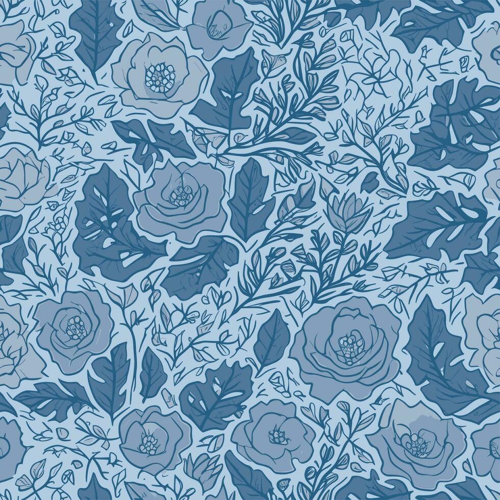 Floral patterned background vector