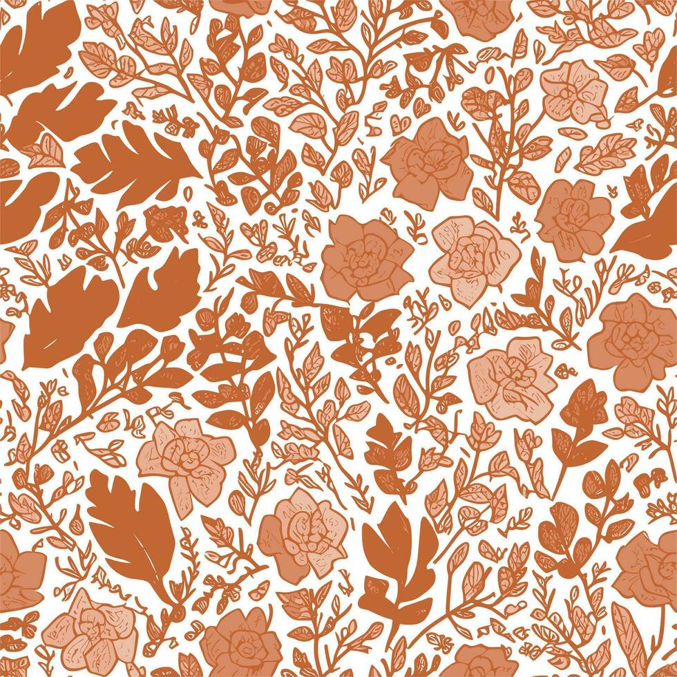 Floral patterned background vector
