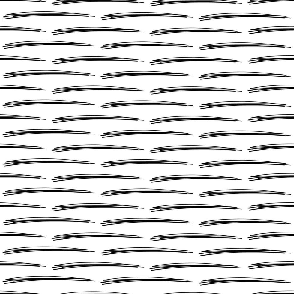 Seamless pattern with black pencil brushstrokes vector