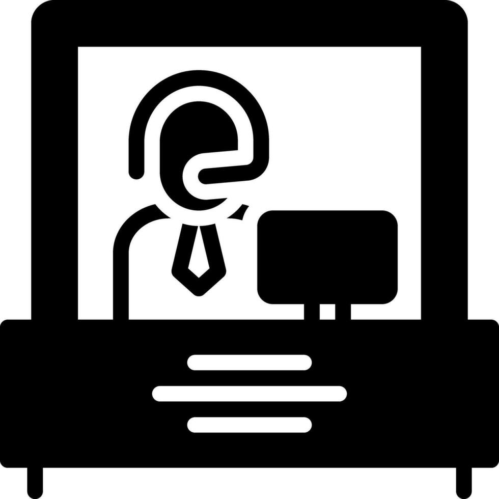 solid icon for commentary vector