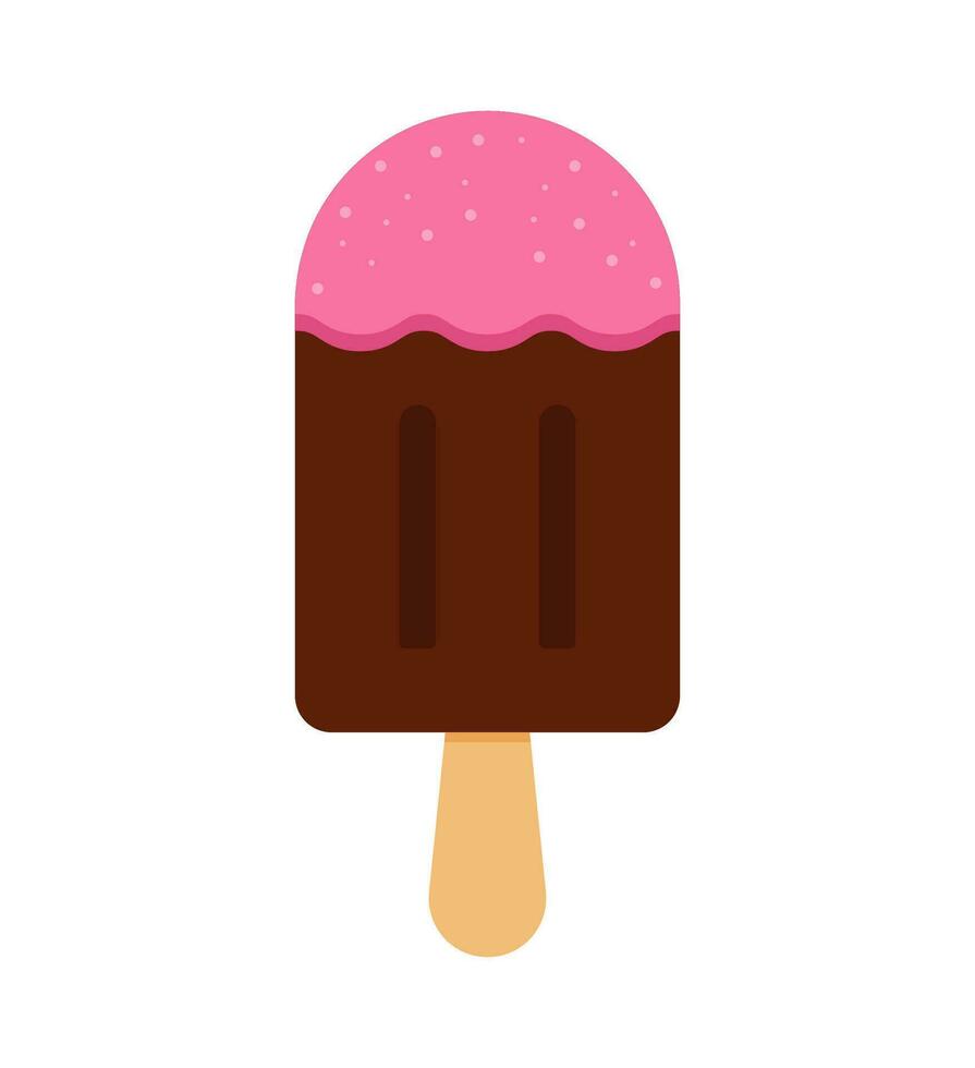 Popsicles vector element on White background.