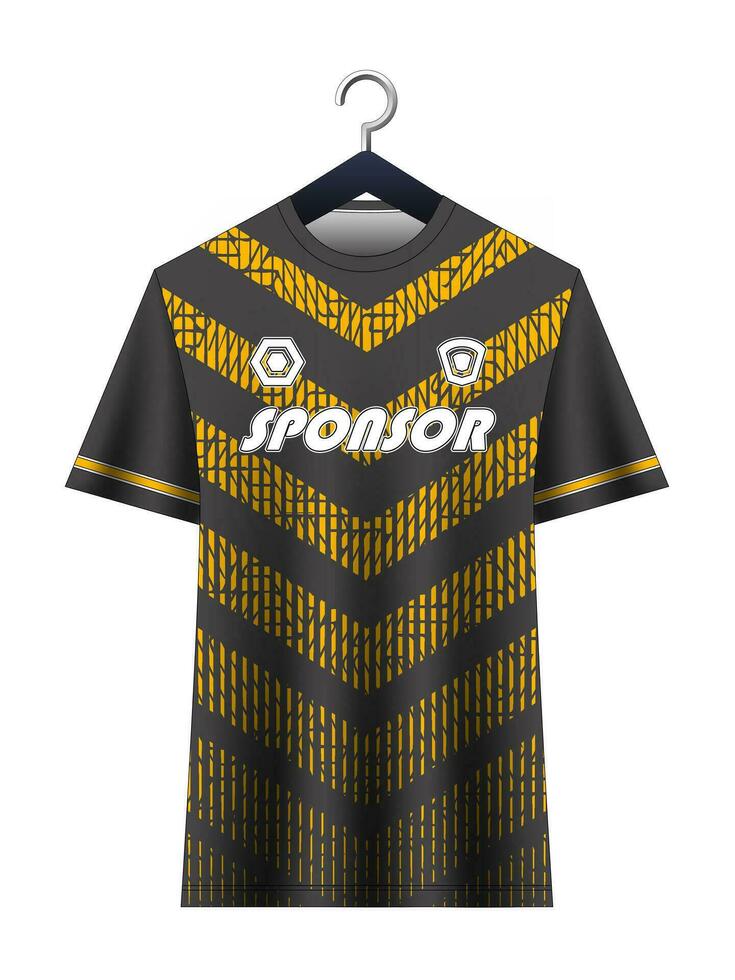 Soccer jersey mockup for football club. Vector sublimation sports apparel design. Uniform front view templates football jersey. Jersey design ideas.