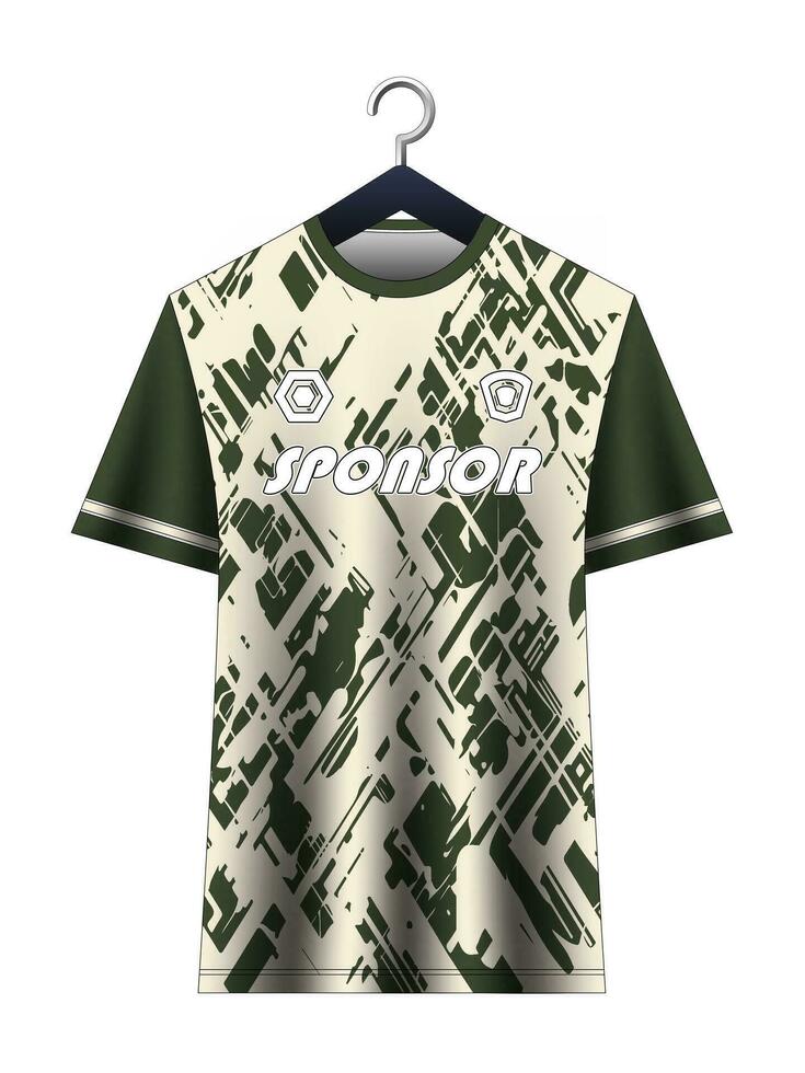 Soccer jersey mockup for football club. Vector sublimation sports apparel design. Uniform front view templates football jersey. Jersey design ideas.