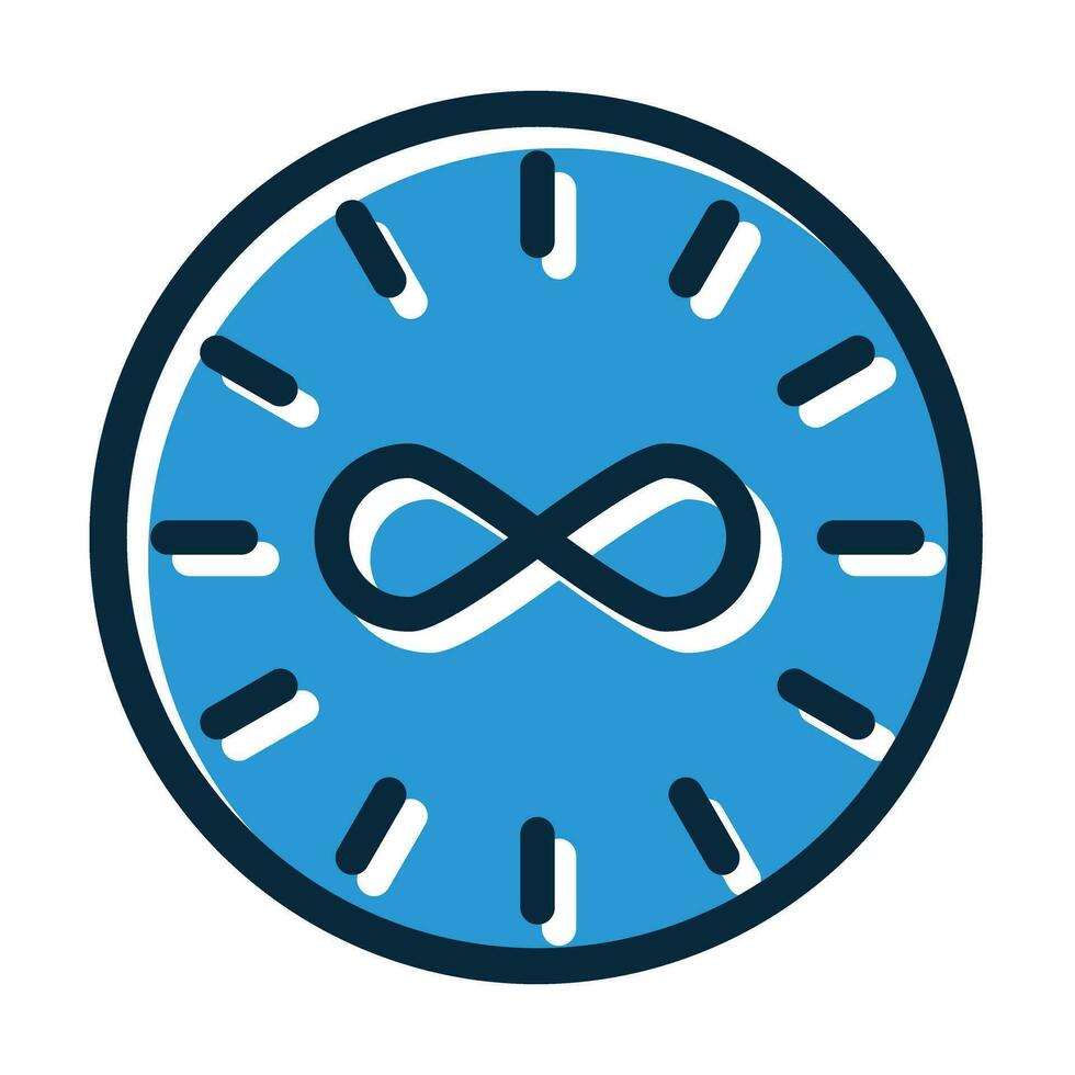 Infinity Vector Thick Line Filled Dark Colors Icons For Personal And Commercial Use.