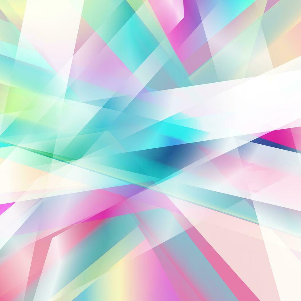 Holographic glossy stripes geometric abstract tech background vector