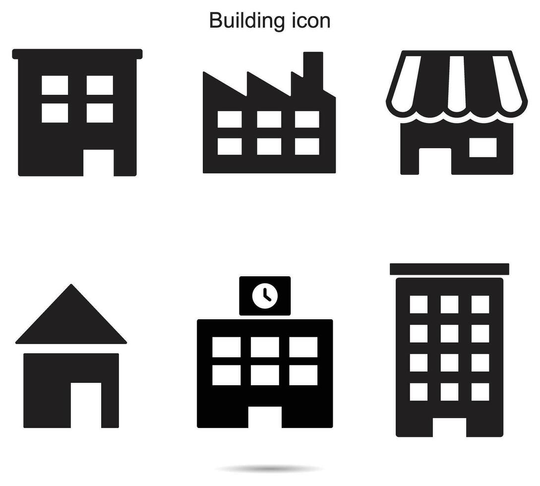 Building icon, Vector illustration