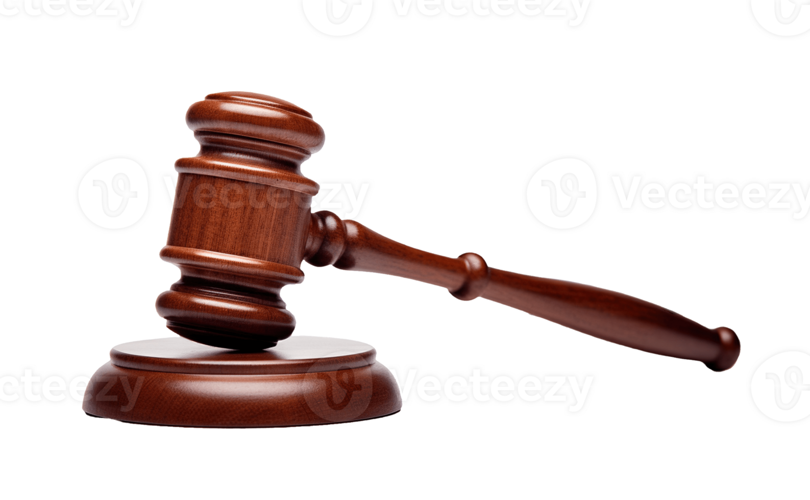 Gavel isolated on transparent background. PNG file, cut out. AI Generated