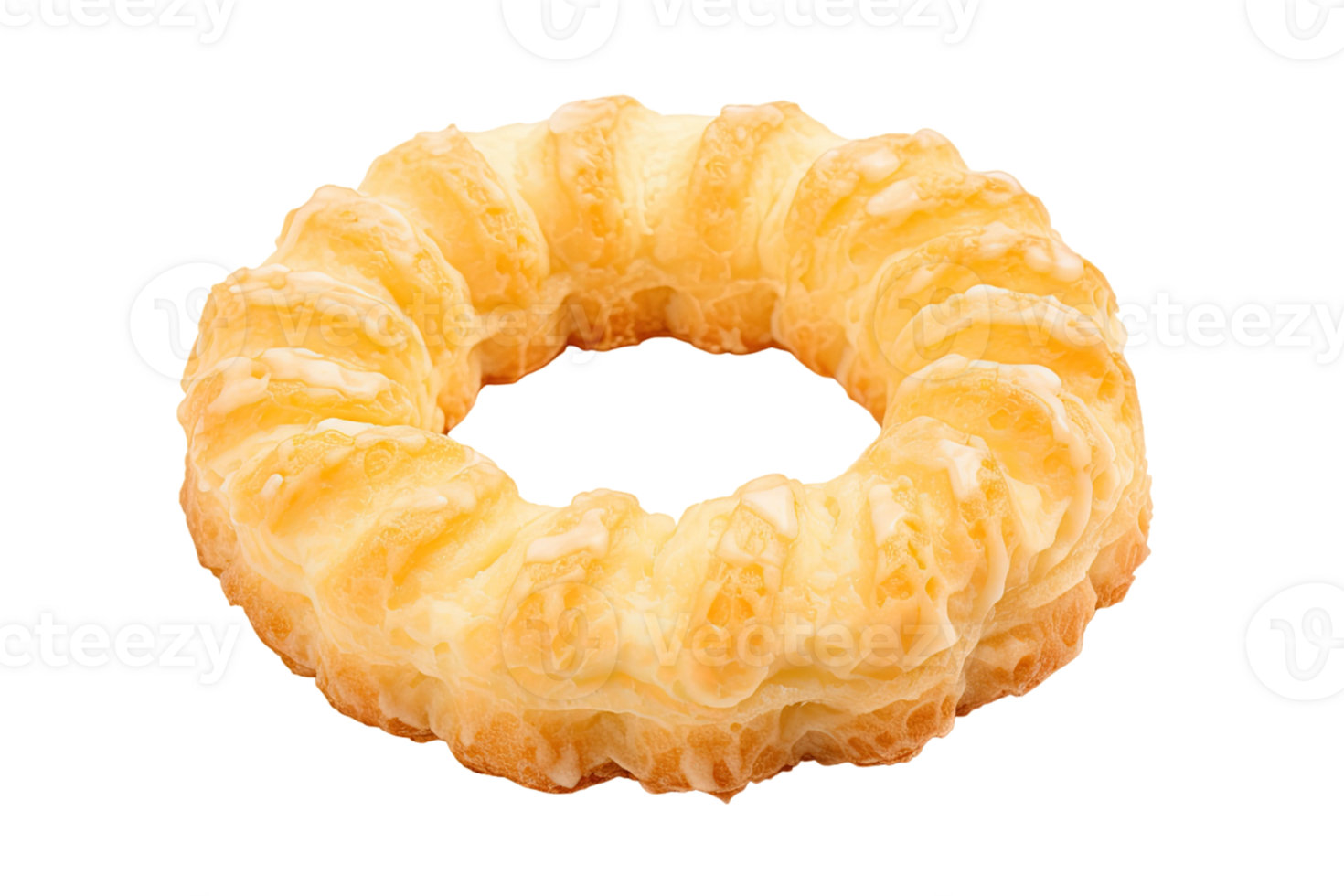 Butter biscuit isolated on transparent background. PNG file, cut out. AI Generated