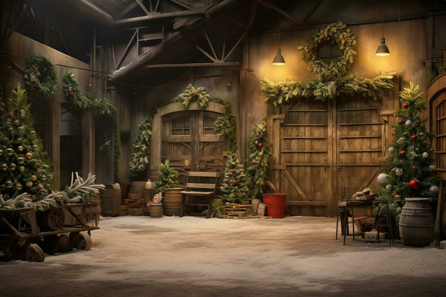 Christmas Barn Stock Photos, Images and Backgrounds for Free Download