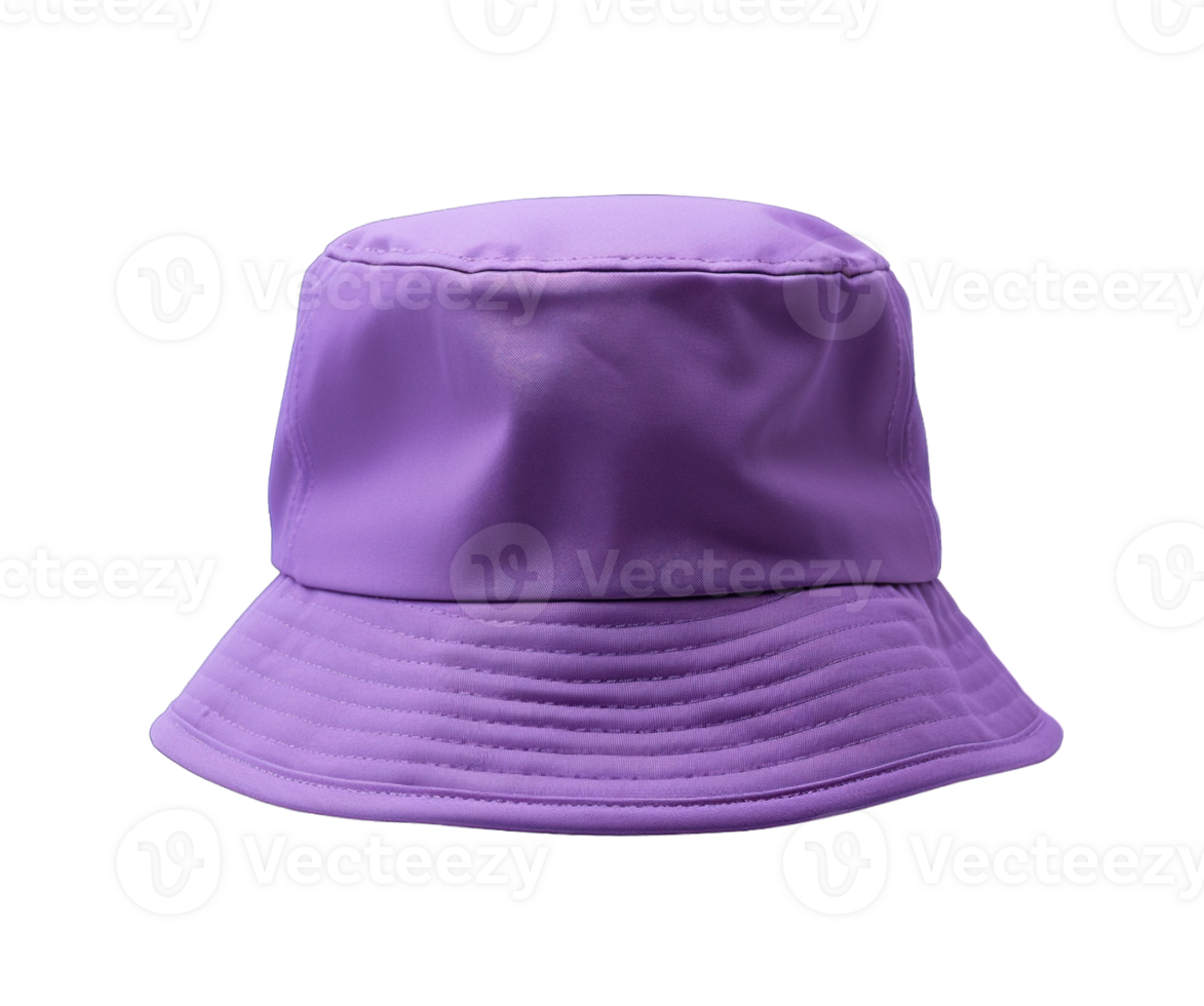 Purple bucket hat isolated on transparent background. PNG file, cut out ...