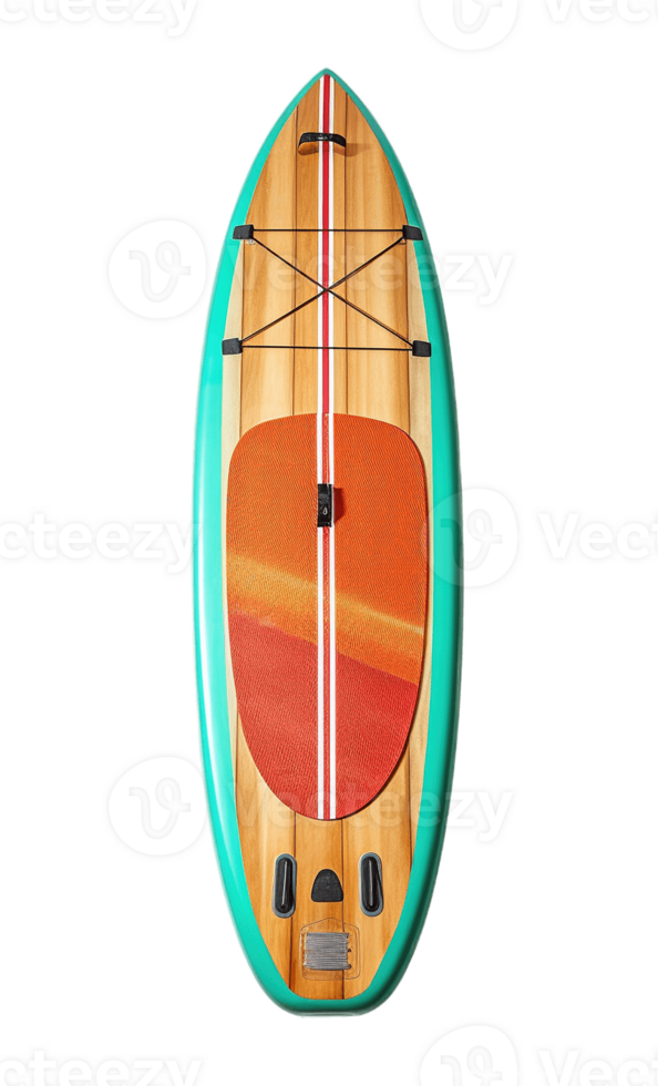 Surfboard isolated on transparent background. PNG file, cut out. AI Generated