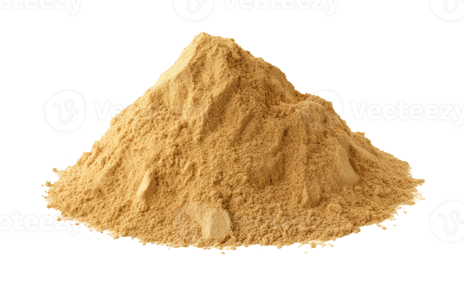 Sand isolated on transparent background. PNG file, cut out. AI Generated