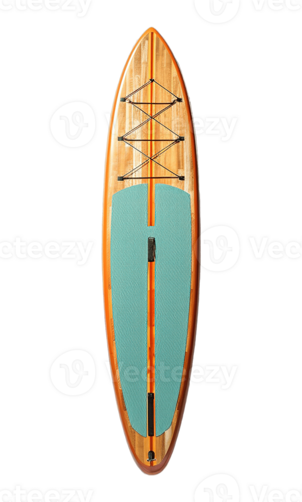 Surfboard isolated on transparent background. PNG file, cut out. AI Generated