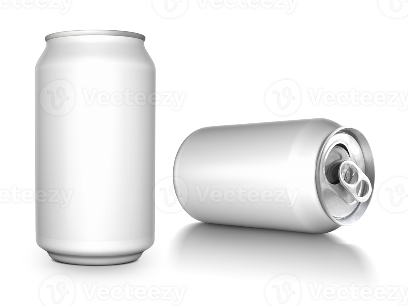 Aluminium cans. soda, lemonade, juice, energy drink mockups, transparent background png