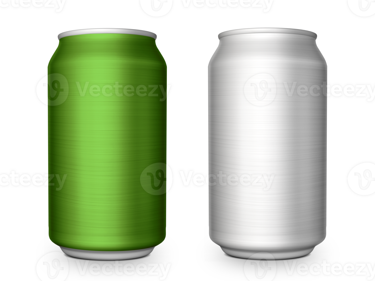 Aluminium cans. soda, lemonade, juice, energy drink mockups, transparent background png