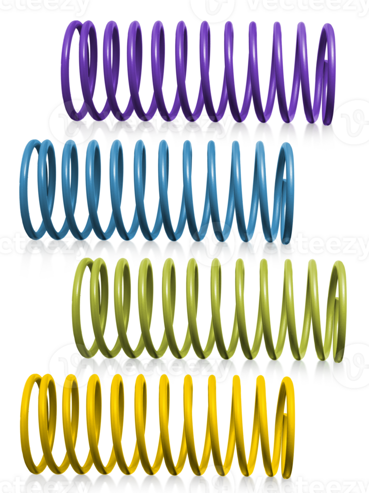 automotive suspension springs, transparent background png