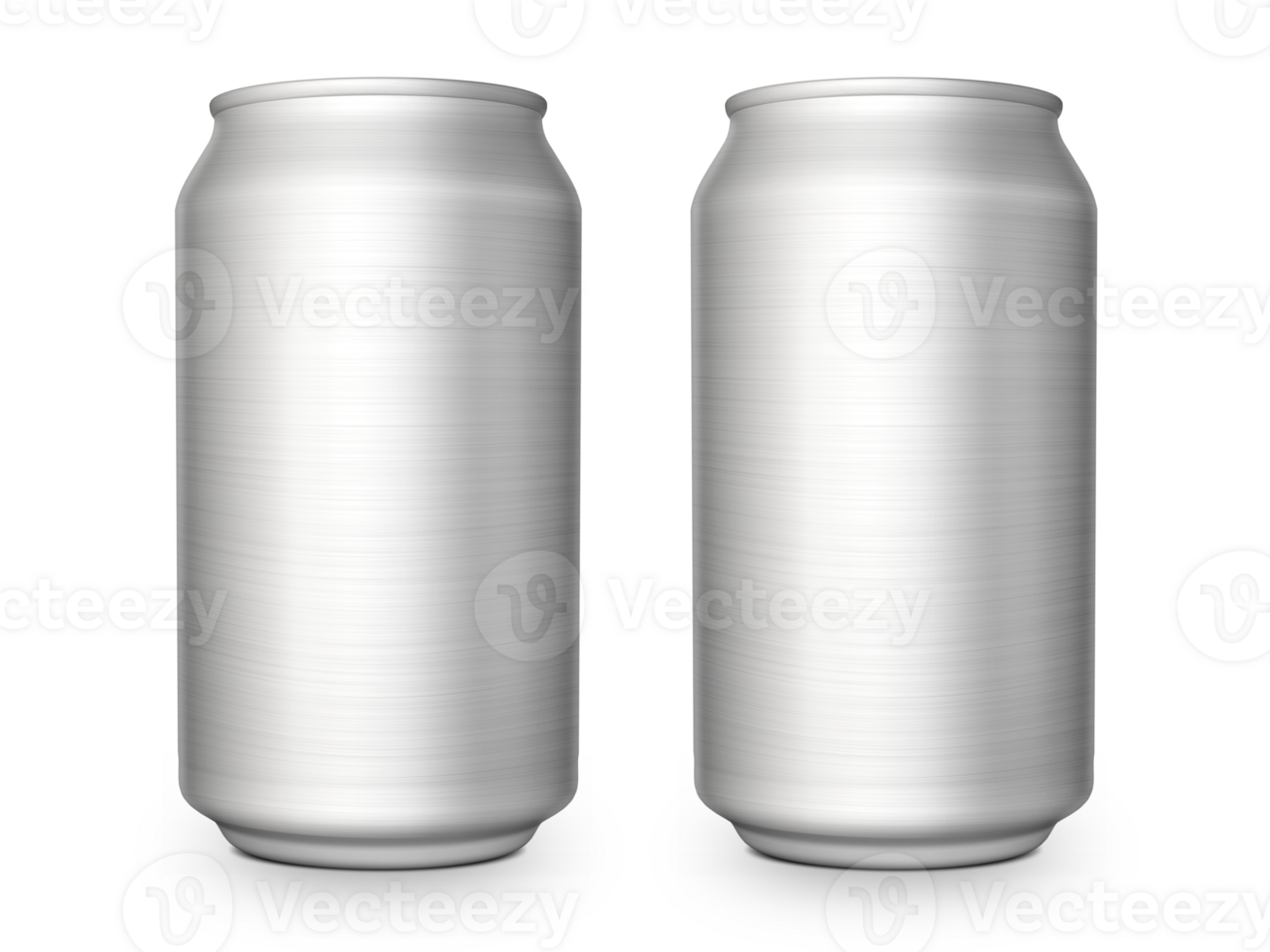 Aluminium cans. soda, lemonade, juice, energy drink mockups, transparent background png