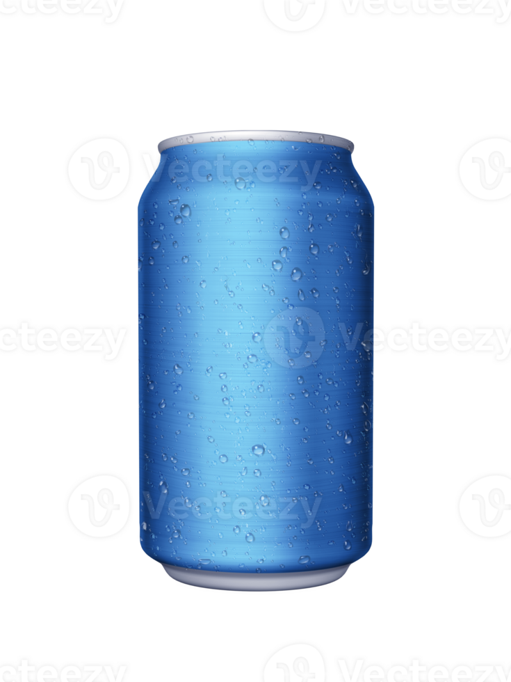 Aluminium cans with water drops. soda, lemonade, juice, energy drink mockups, transparent background png