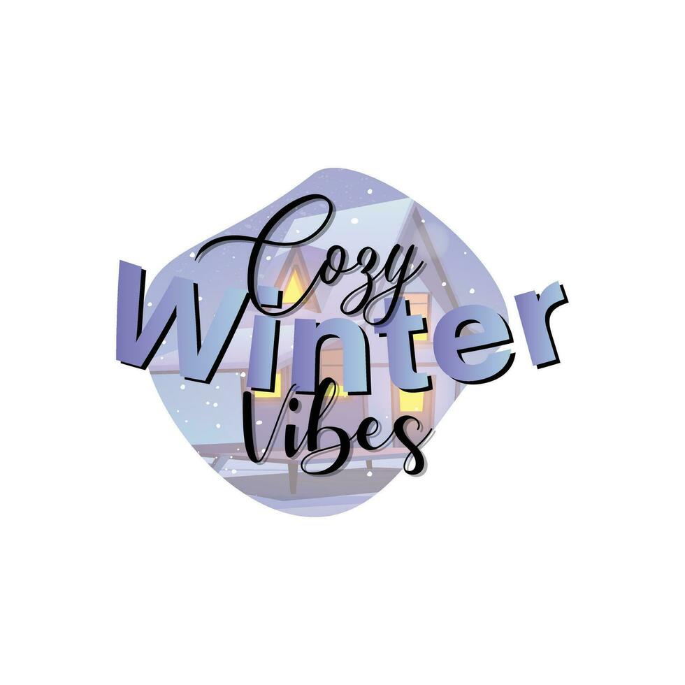 winter. Lettering phrase on white background. Design element for greeting card, t shirt, poster. Vector illustration