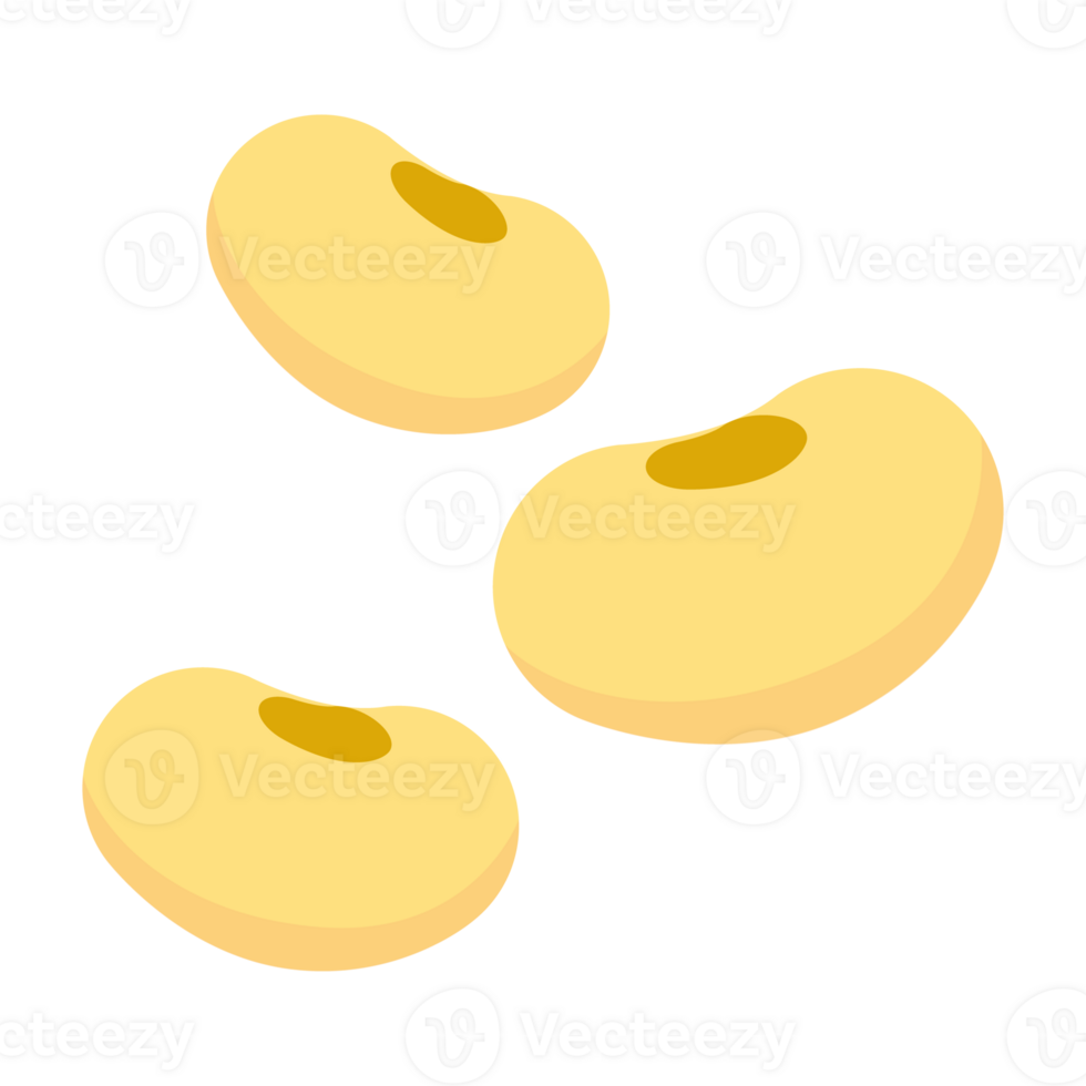 soybean icon in flat style png
