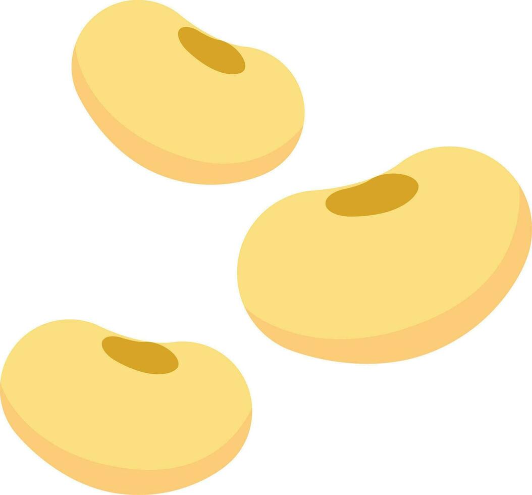 soybean icon in flat style vector