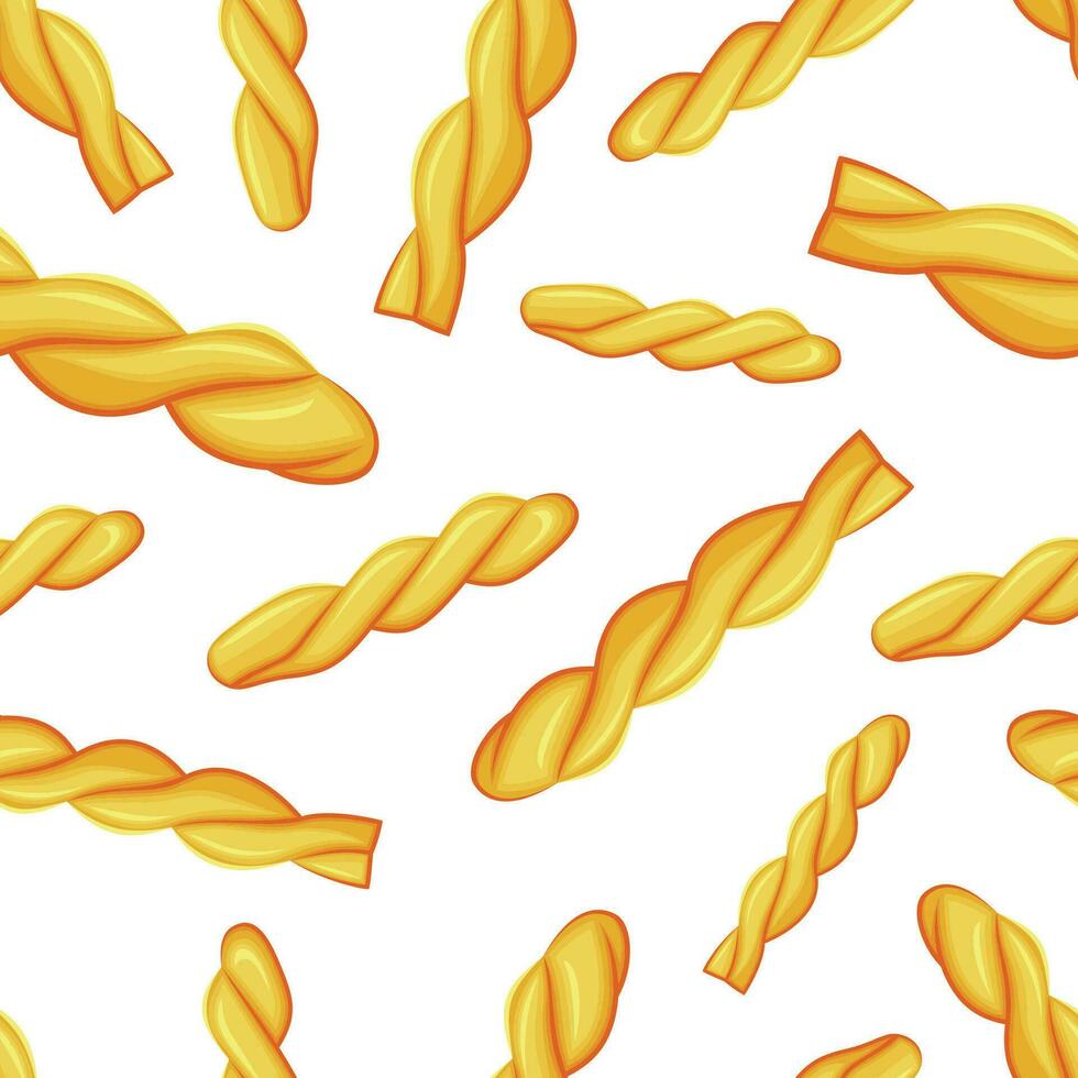 Seamless Pattern with different types of pasta.  Seamless pattern with pasta. Food Pattern. Pasta Background. Food Background. Kitchen vibrant design. Colorful vector illustration