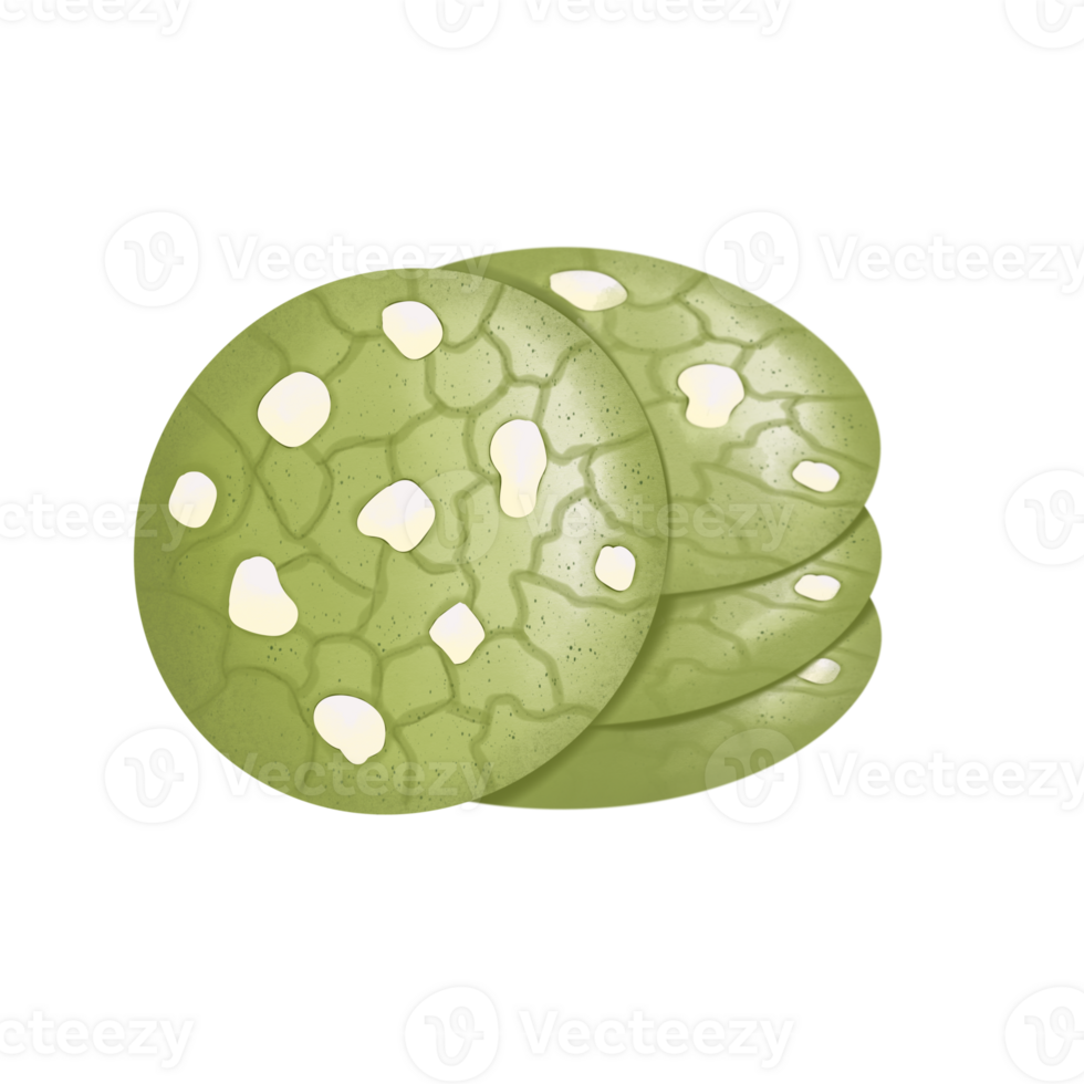 green tea Brownie Cookies png