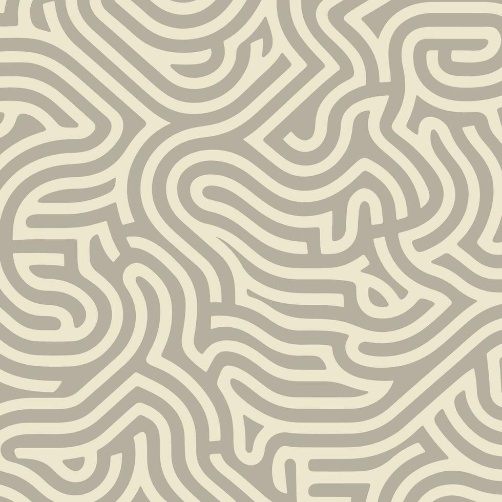 abstract maze style pattern design vector