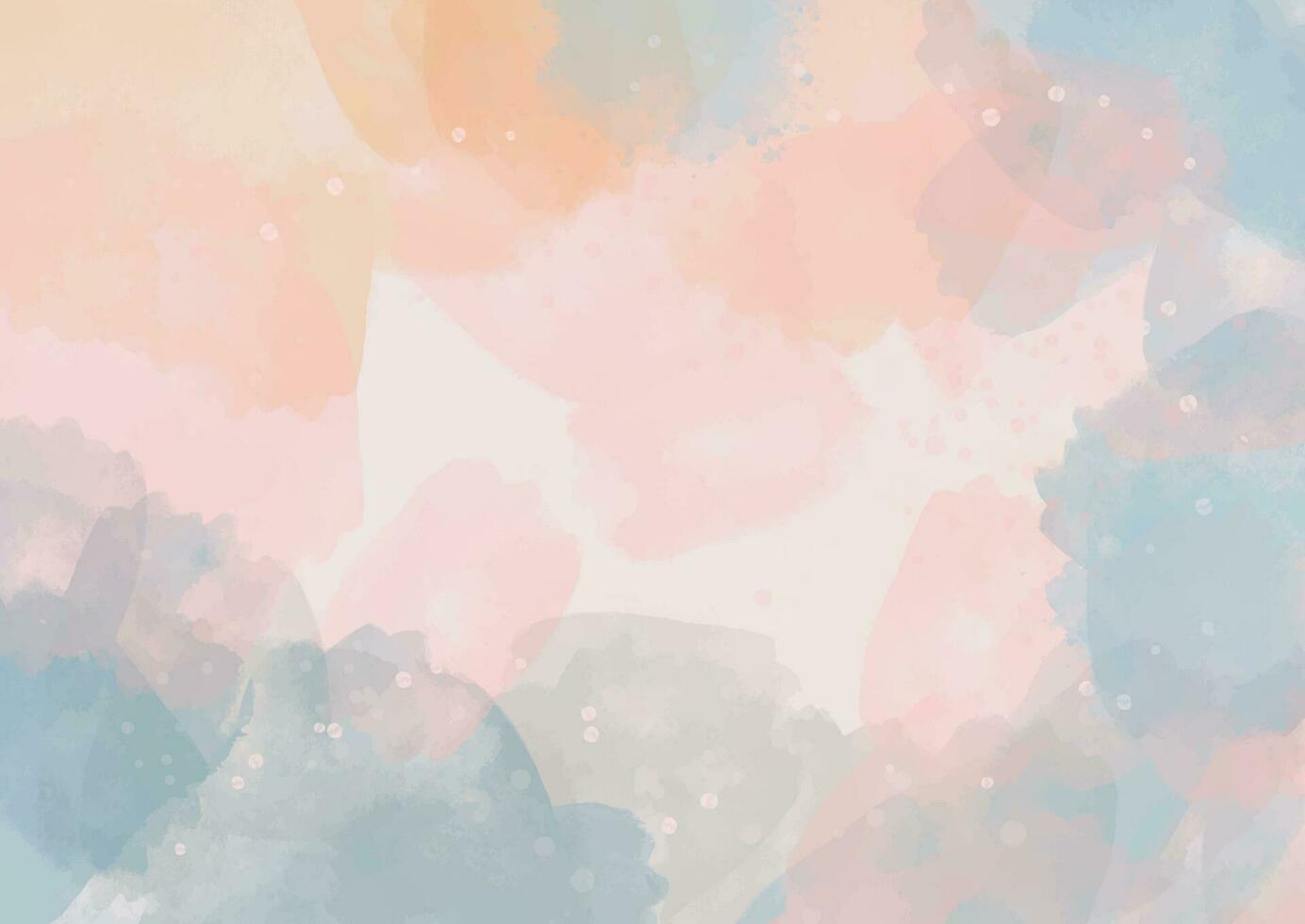 hand painted pastel coloured watercolour background vector