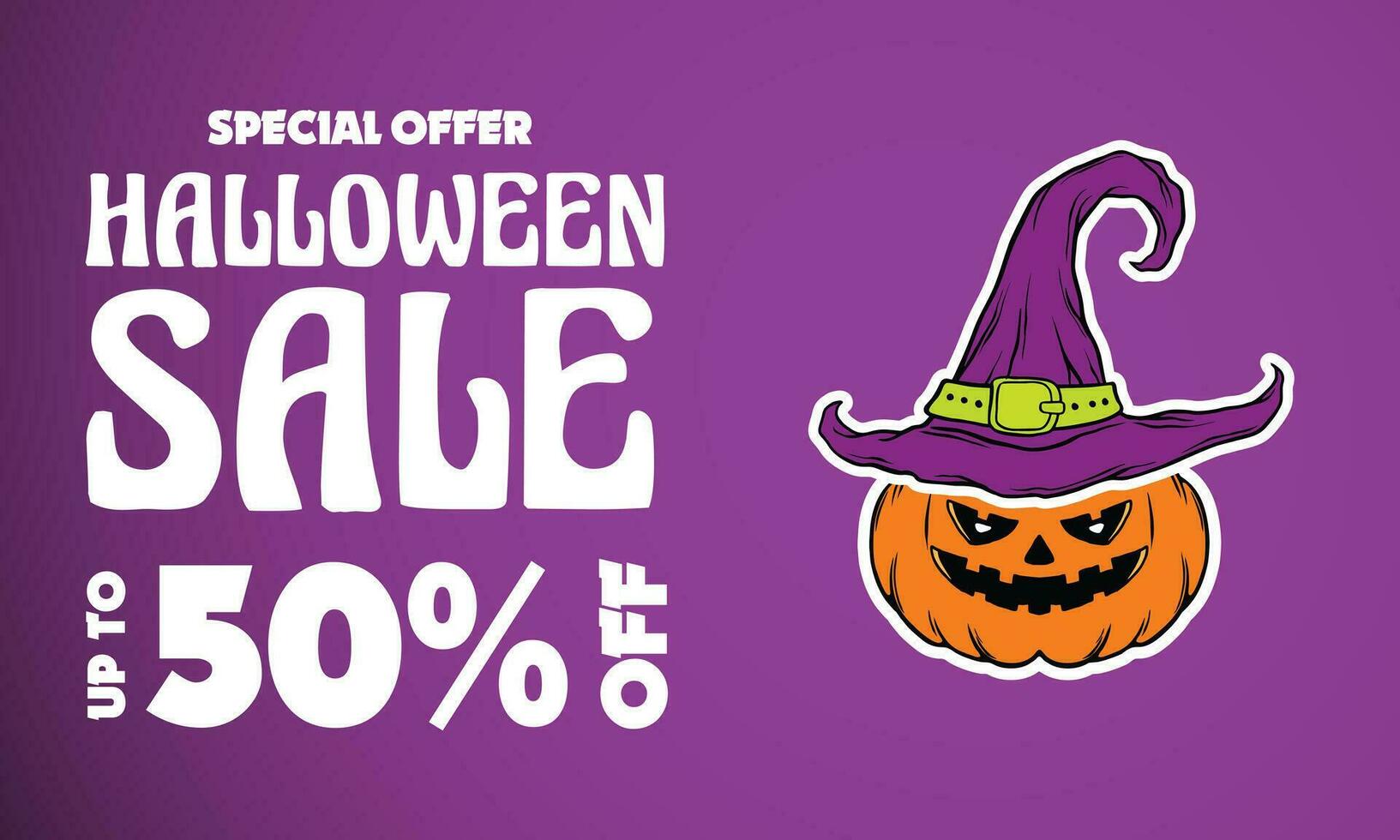 Halloween sale template vector background