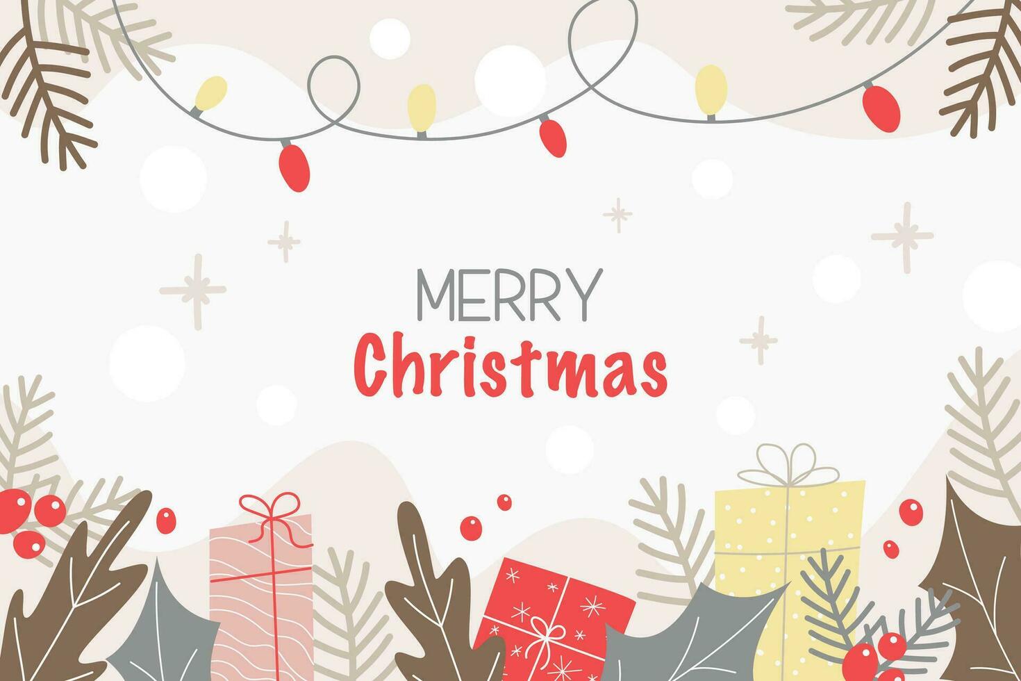 Merry Christmas Background vector