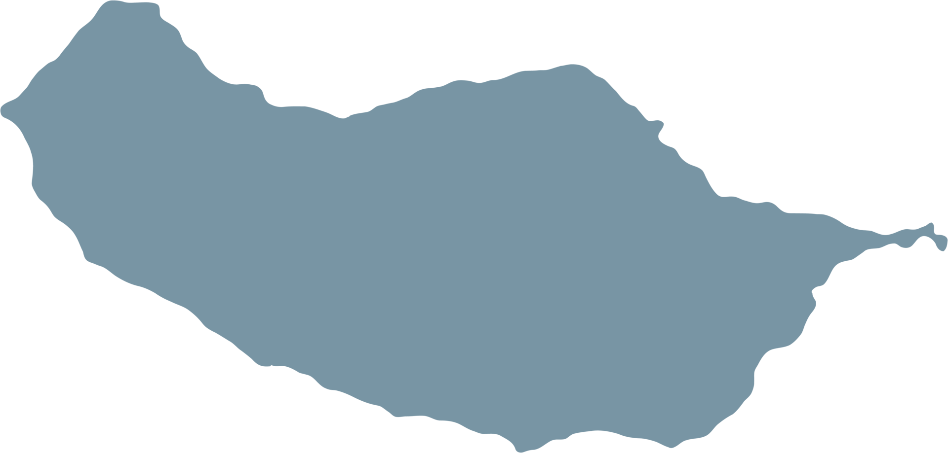 doodle freehand drawing of medeira island map. png