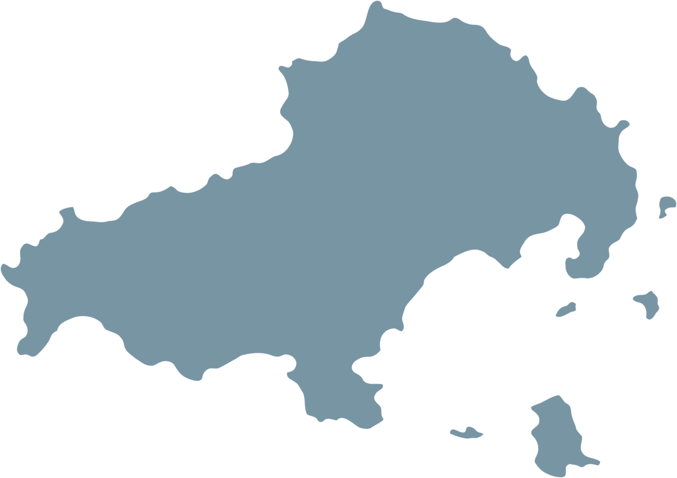 doodle freehand drawing of skiathos island map. png