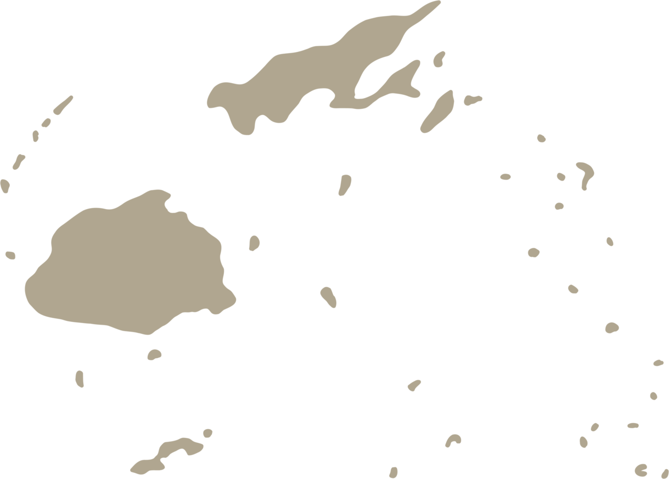 doodle freehand drawing of fiji island map. png