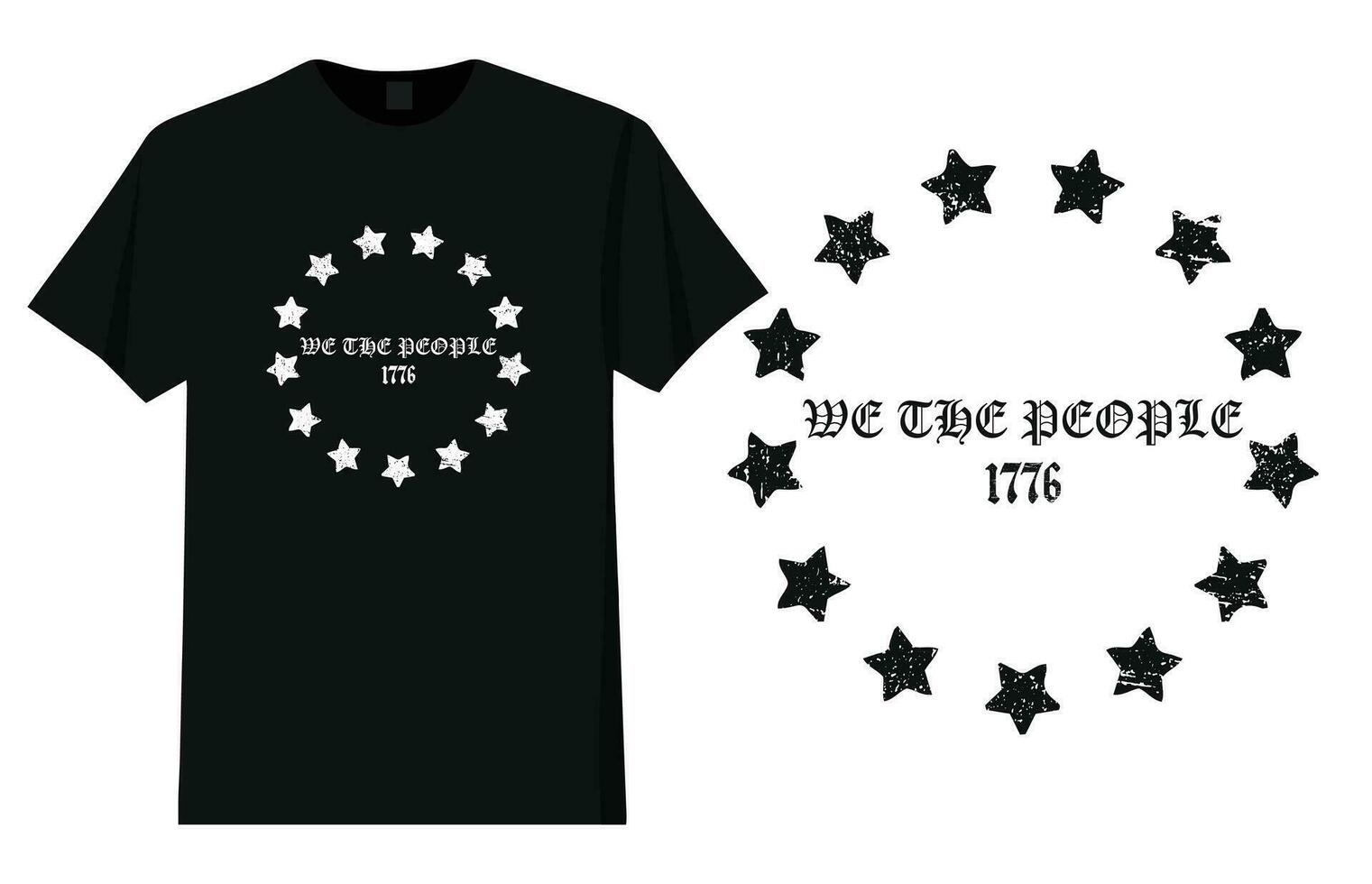 We The People 13 Stars Design vector