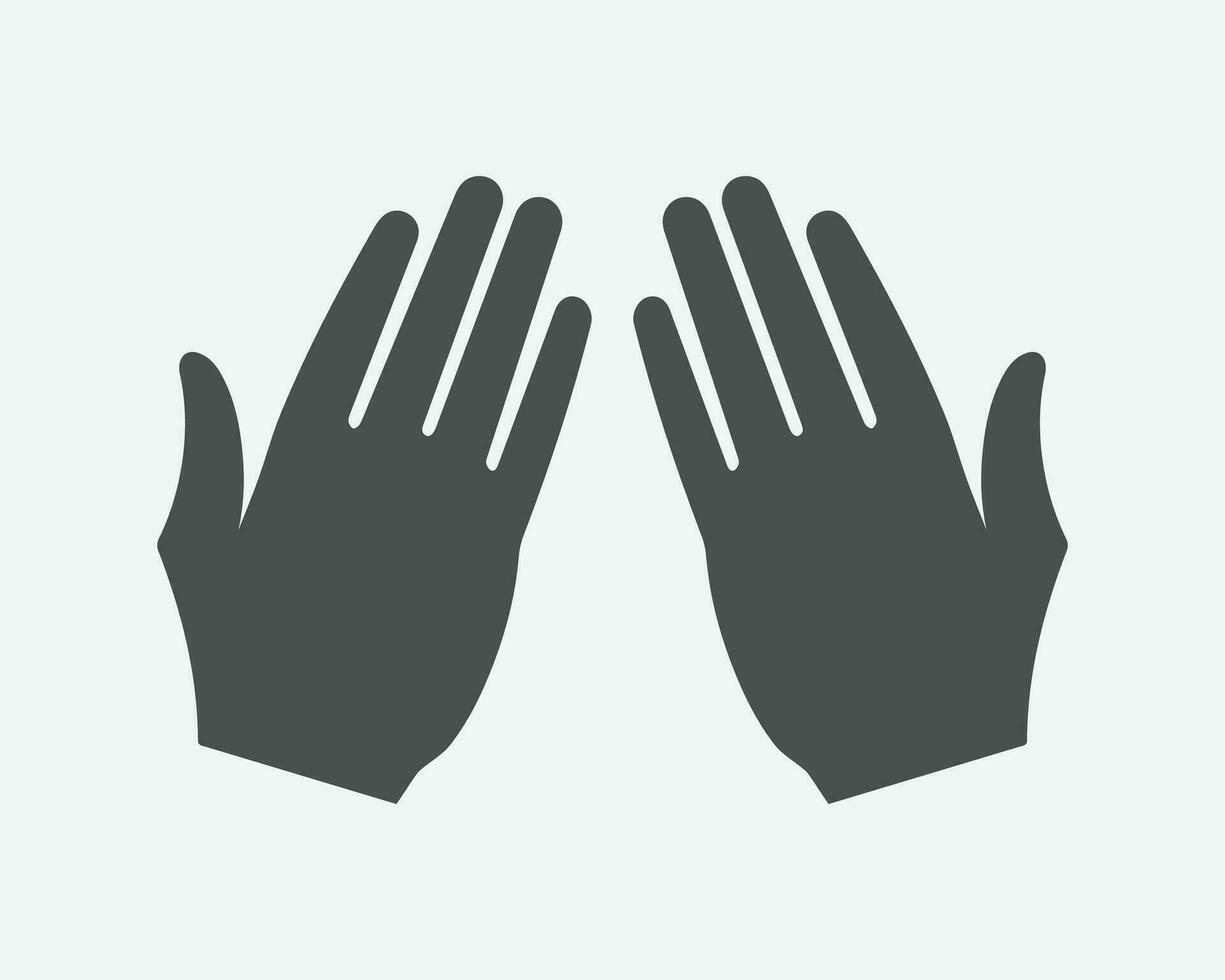 Pray icon vector. Hands folded in prayer line icon. vector