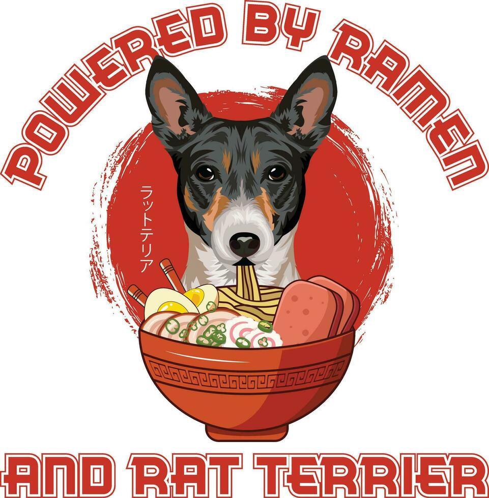 ramen Sushi rata terrier perro diseños son extensamente empleado a través de varios elementos. vector