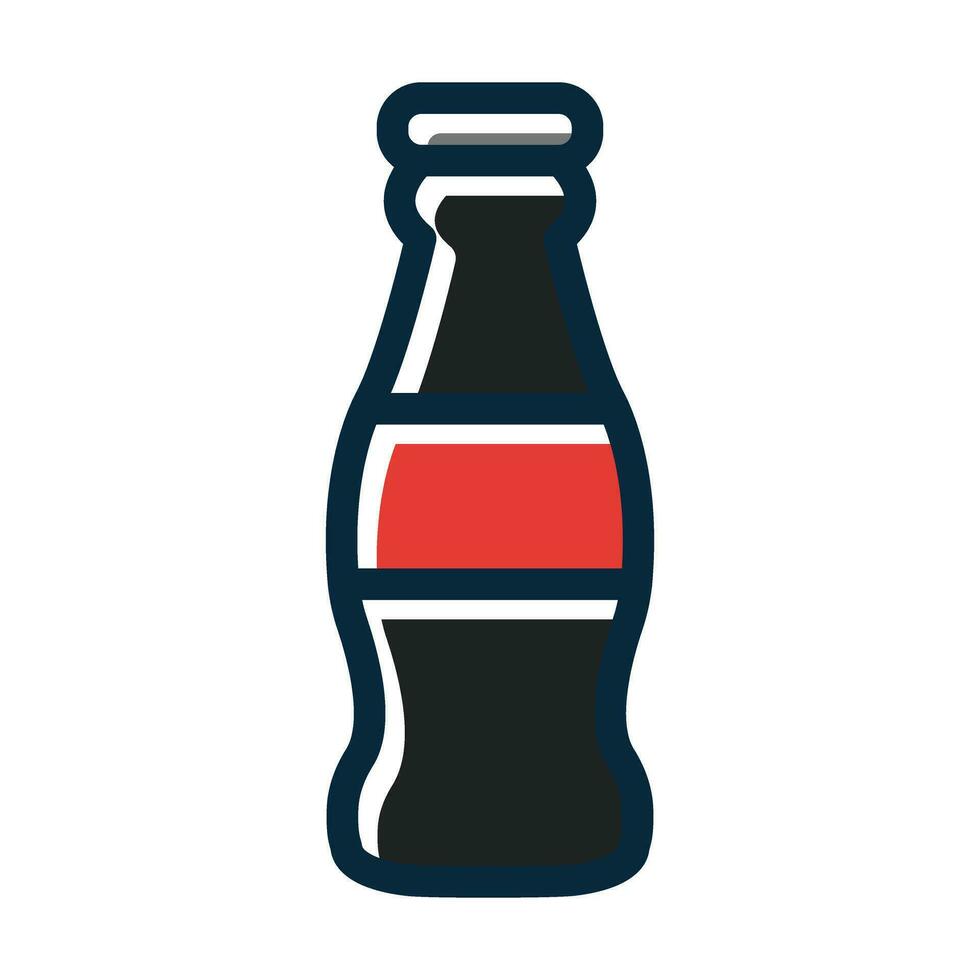 Cola Vector Thick Line Filled Dark Colors Icons For Personal And Commercial Use.