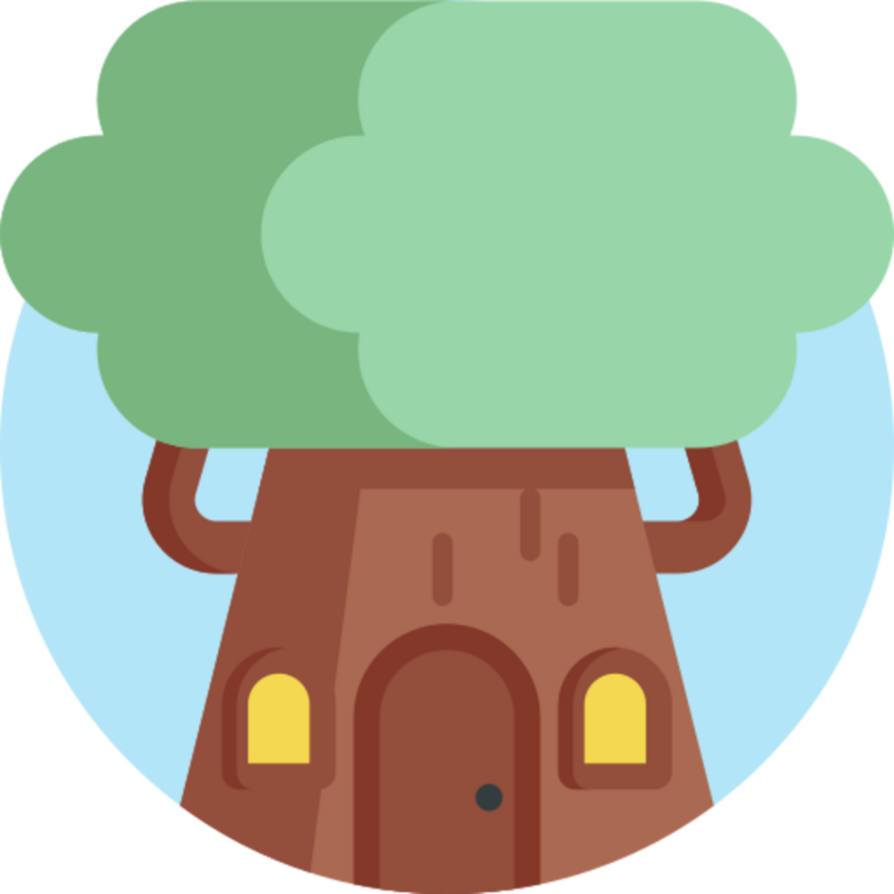 boom huis icoon ontwerp png