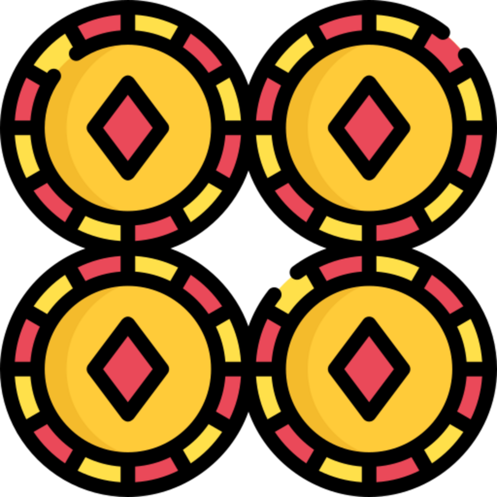 Poker Chips Symbol Design png