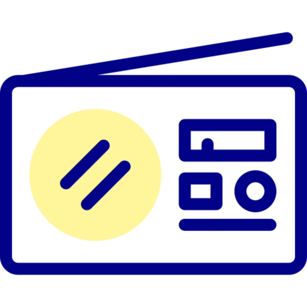 conception d'icône radio png