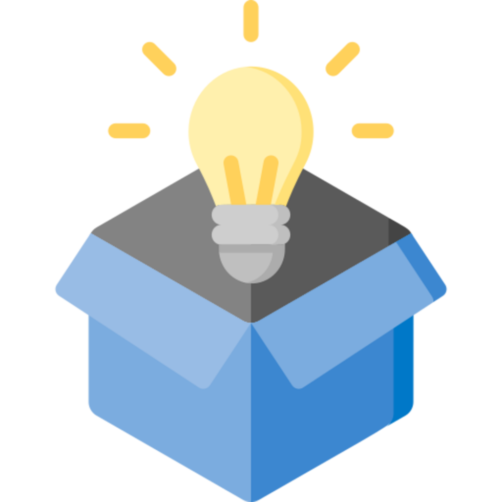 think outside the box icon design png