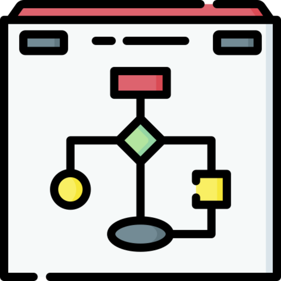 flowchart icon design png