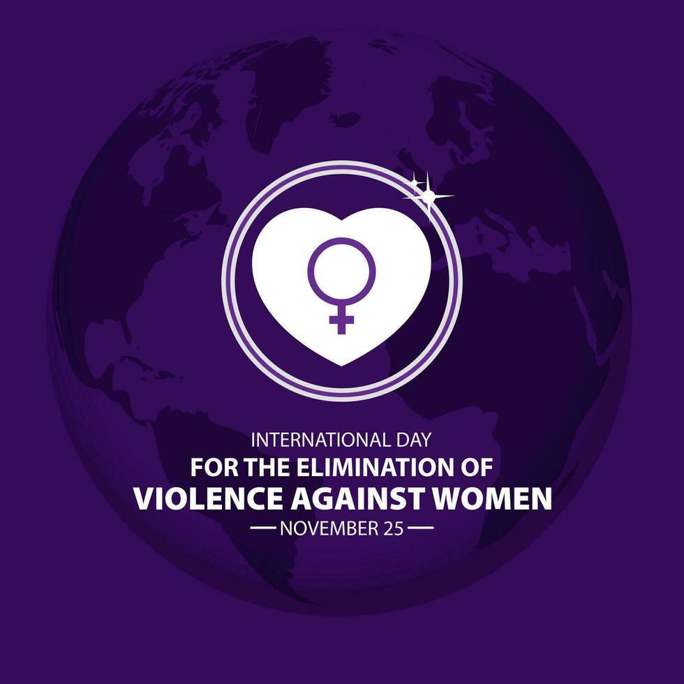 International Day For The Elimination Of Violence Against Women November 25 background Vector Illustration