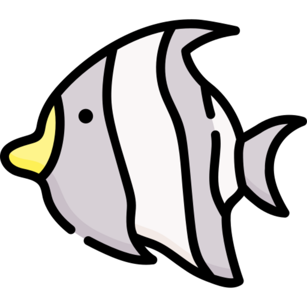 moorish idol ikon design png