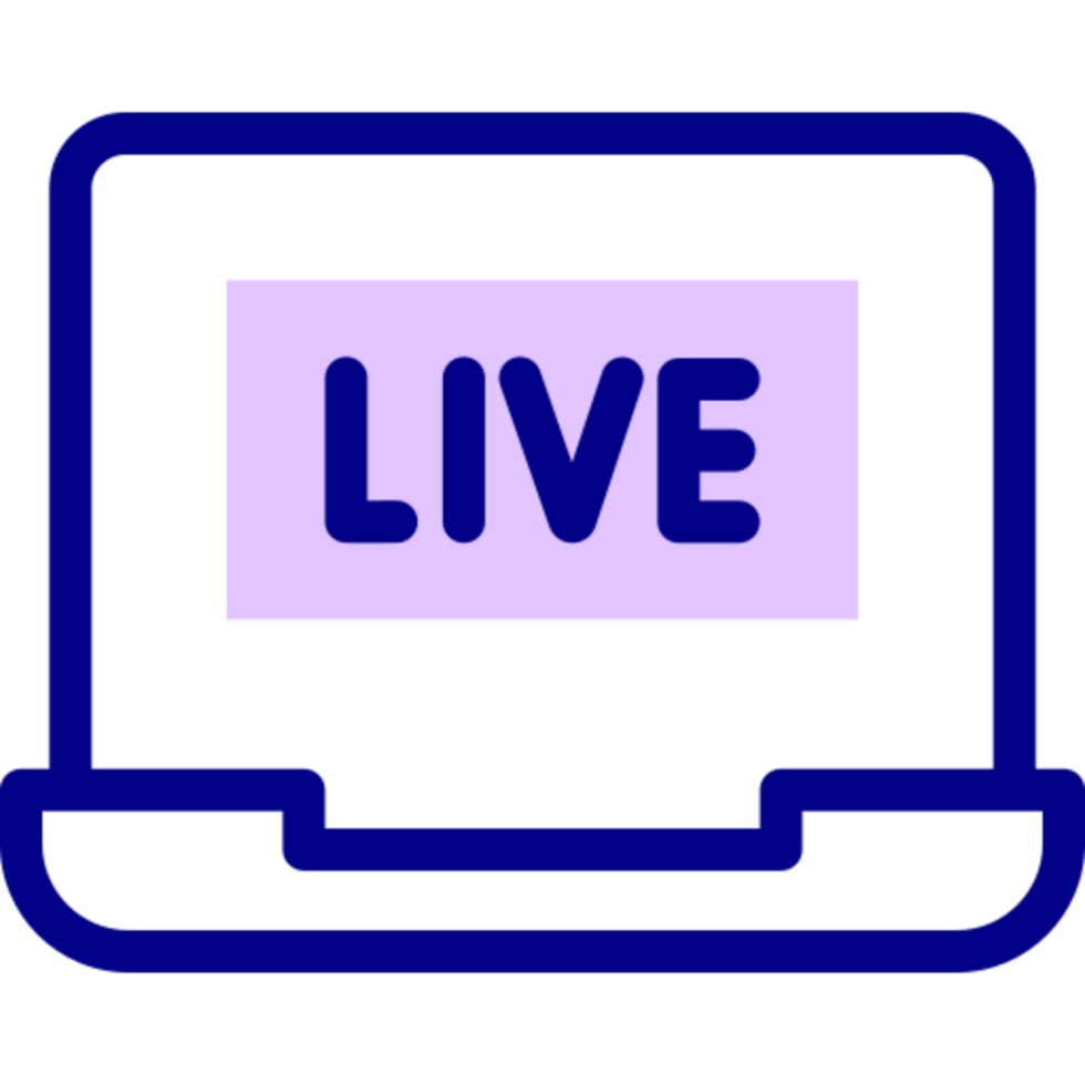 live streaming icon design png