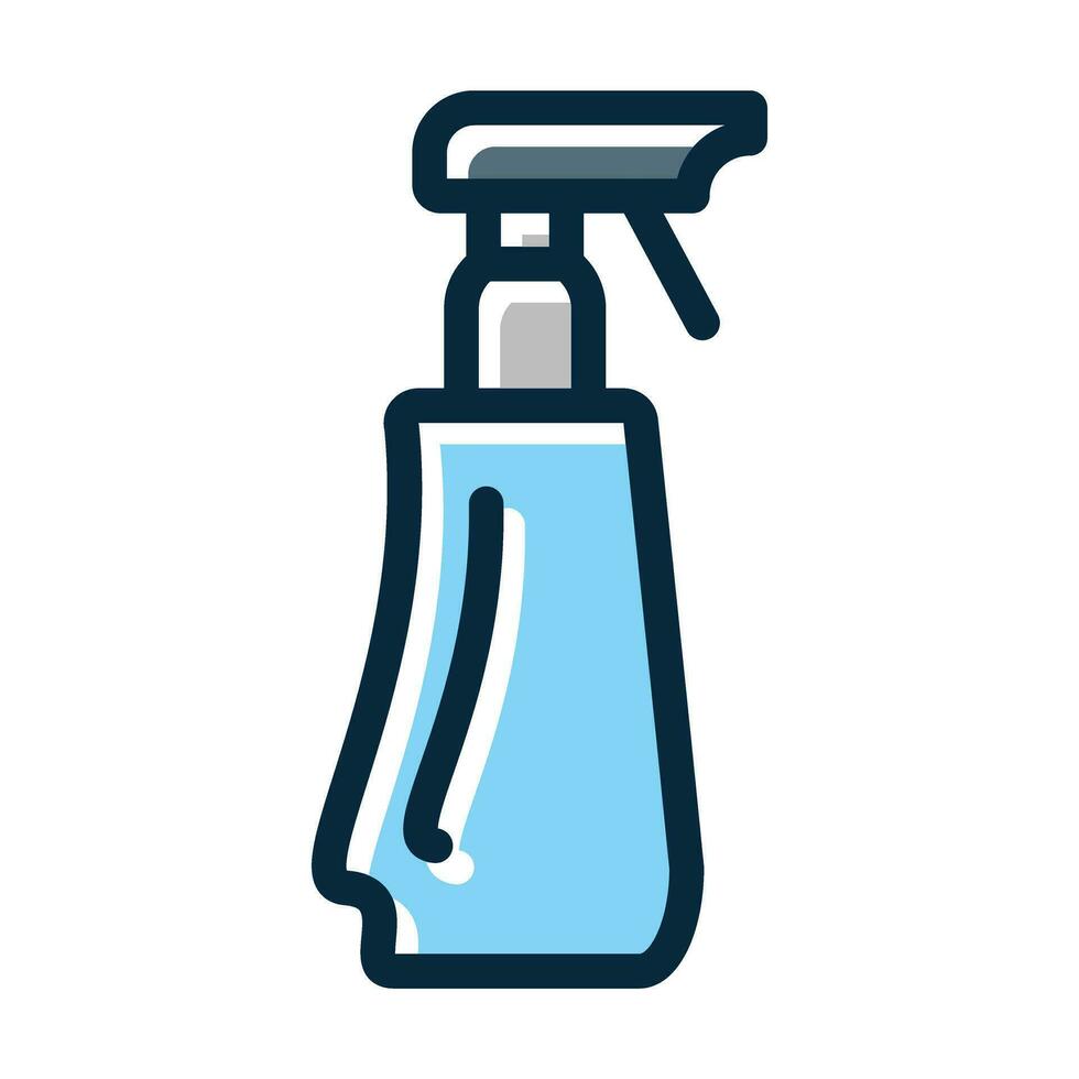 Cleaning Spray Vector Thick Line Filled Dark Colors Icons For Personal And Commercial Use.
