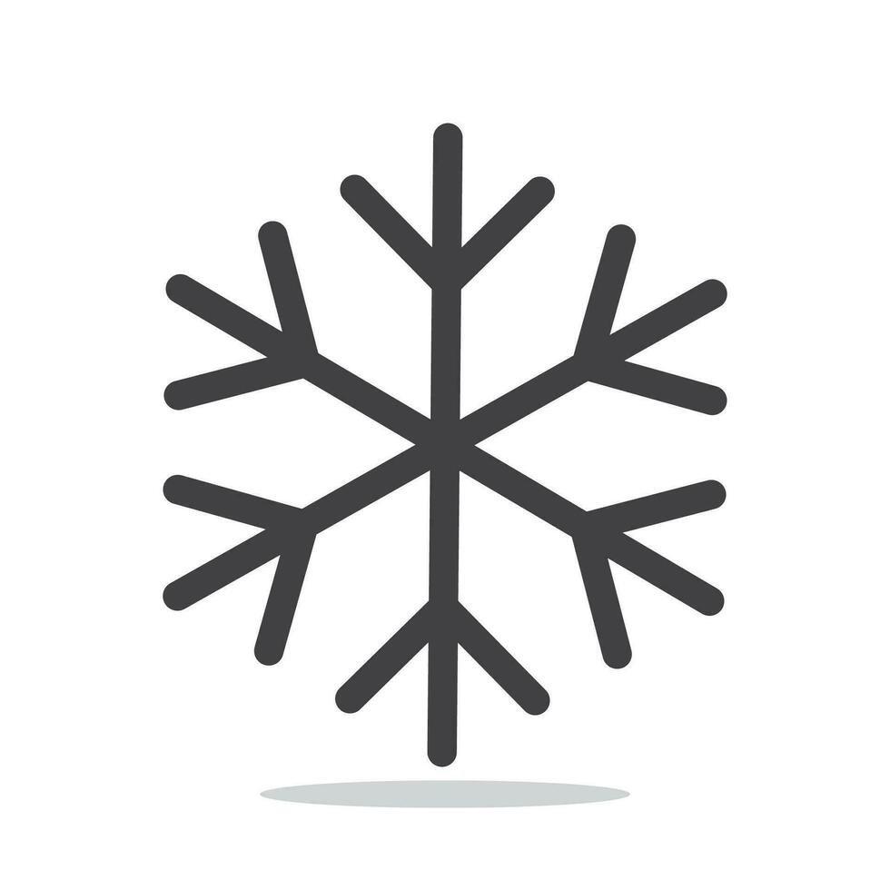 Snowflake winter isolated icon vector illustration.