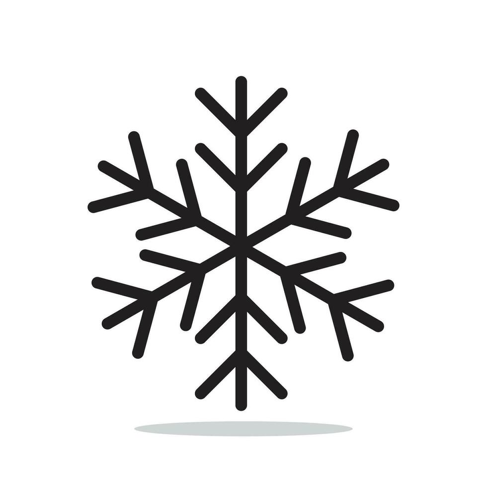 Snowflake winter isolated icon vector illustration.