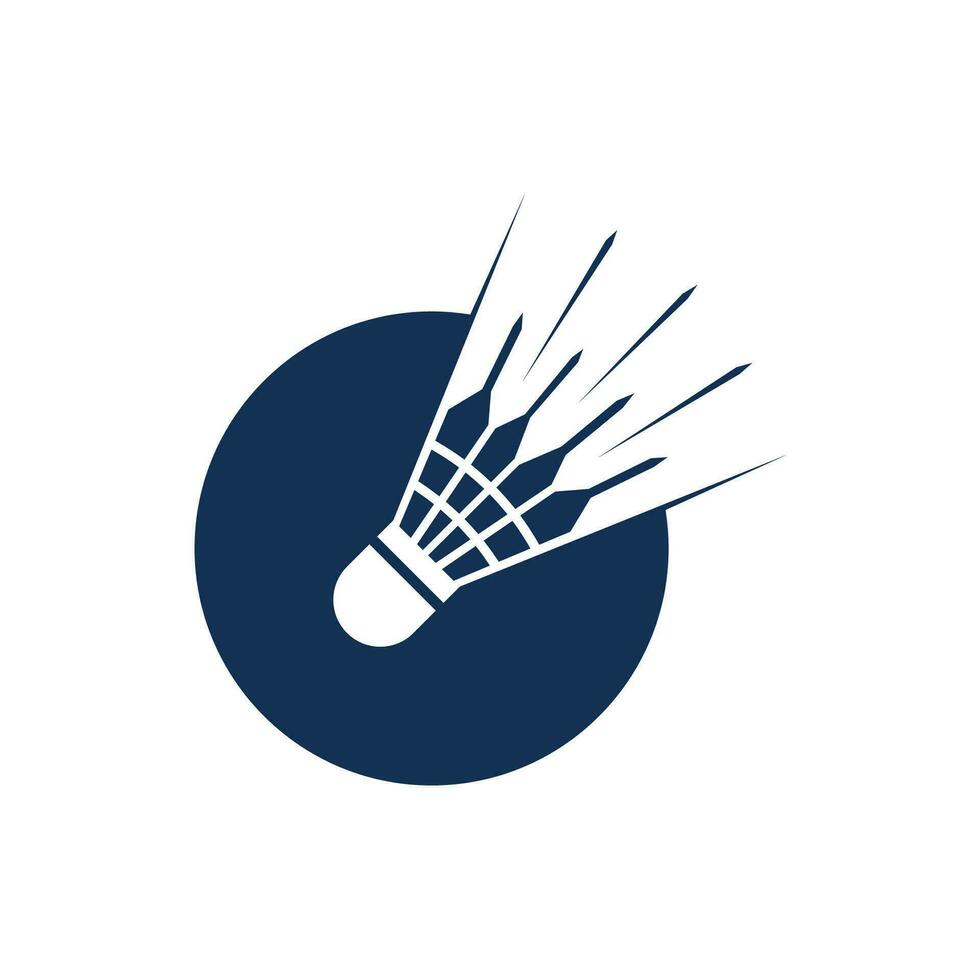 Diseño del ejemplo del icono del vector del logotipo del bádminton